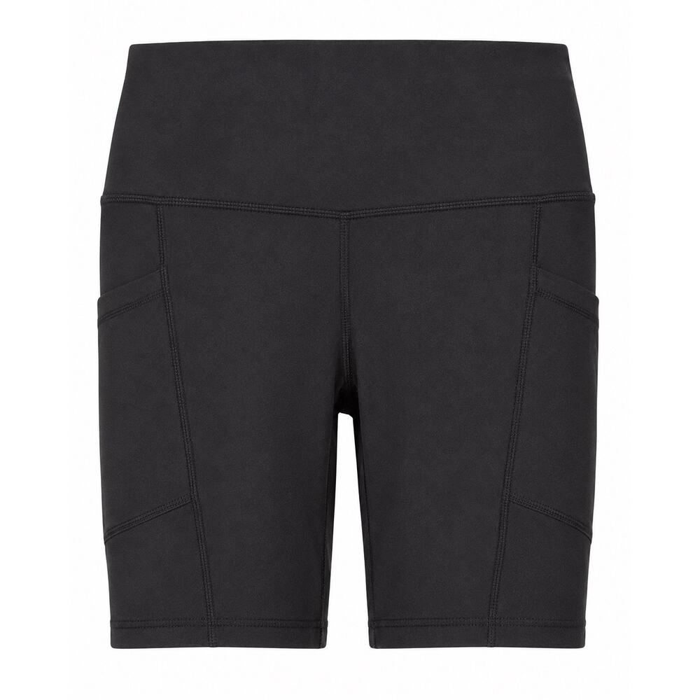 Colorfulkoala Women’s Small Black High Rise Biker Shorts Pockets Yoga Pilates
